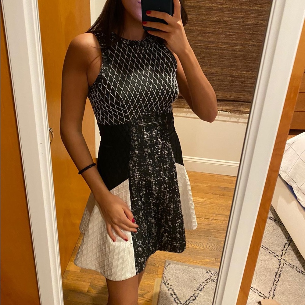 Jonathan Simkhai black and white dress.
